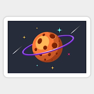 Cheese Planet illustration Sticker